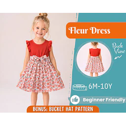 Dress Sewing Pattern for Kids, Dress Pattern, Kids Pattern, Summer Dress Pattern, Beginner Pattern, Sewing Pattern Toddlers, Baby Pattern