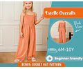 Overalls Sewing Pattern for Kids, Overalls Pattern, Kids Pattern, Jumpsuit Pattern, Beginner Pattern, Sewing Pattern Toddlers, Baby Pattern