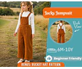 Overalls Sewing Pattern for Kids, Overalls Pattern, Kids Pattern, Jumpsuit Pattern, Beginner Pattern, Sewing Pattern Toddlers, Baby Pattern