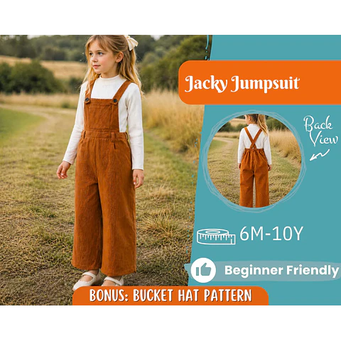 Overalls Sewing Pattern for Kids, Overalls Pattern, Kids Pattern, Jumpsuit Pattern, Beginner Pattern, Sewing Pattern Toddlers, Baby Pattern