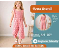 Overalls Sewing Pattern for Kids, Overalls Pattern, Kids Pattern, Jumpsuit Pattern, Beginner Pattern, Sewing Pattern Toddlers, Baby Pattern
