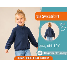 Sweatshirt Sewing Pattern for Kids, Easy Pattern, Kids Sewing Pattern, PDF Pattern, Beginner Pattern, Sewing Pattern Toddlers, Kids Pattern