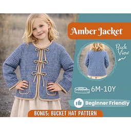 Jacket Sewing Pattern for Kids, Jacket Pattern, Kids Pattern, PDF Pattern, Beginner Pattern, Sewing Pattern Toddlers, Kids Quilted Jacket