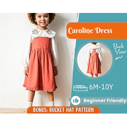 Dress Sewing Pattern for Kids, Dress Pattern, Kids Pattern, PDF Pattern, Beginner Pattern, Sewing Pattern Toddlers, Girl Dress Pattern