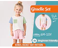 Top and Shorts Pattern for Kids, Top Pattern, Kids Pattern, PDF Pattern, Beginner Pattern, Sewing Pattern Toddlers, Shorts Pattern, Easy Top
