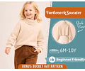 Sweater Sewing Pattern for Kids, Sweater Pattern, Turtleneck Sweater, PDF Pattern, Beginner Pattern, Sewing Pattern Toddlers, Kids Pattern