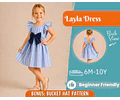 Dress Sewing Pattern for Kids, Dress Pattern, Kids Sewing Pattern, Dress for Girl, Beginner Pattern, Sewing Pattern Toddlers, PDF Pattern
