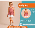 Top Sewing Pattern for Kids, Top Pattern, Kids Pattern, Girl Pattern, Beginner Pattern, Sewing Pattern Toddlers, PDF Pattern