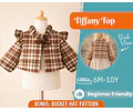 Girl Blouse Pattern, Sewing Pattern for Kids, Kids Pattern, Toddler Blouse Pattern, Beginner Pattern, Sewing Pattern Toddlers, Top Pattern