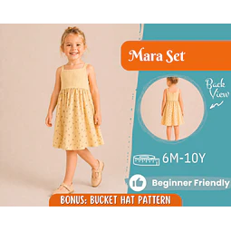 Dress Sewing Pattern for Kids, Dress Pattern, Kids Pattern, Summer Dress Pattern, Beginner Pattern, Sewing Pattern Toddlers, Baby Pattern