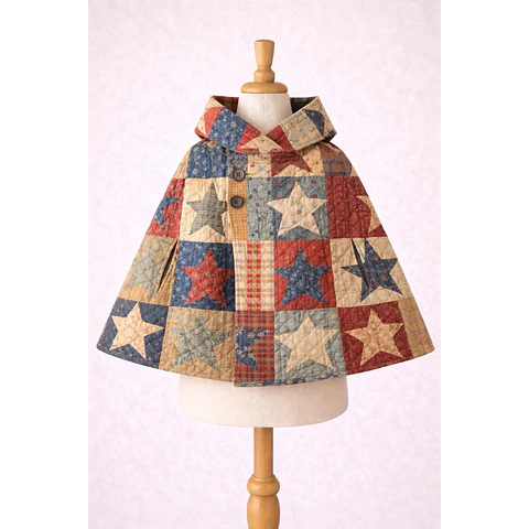 Cape Sewing Pattern for Kids, Capelet Pattern, Kids Pattern, Easy PDF Pattern, Beginner Pattern, Sewing Pattern Toddlers, Baby Pattern