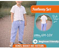 Shirt and Pants Pattern for Kids, Shirt Pattern, Kids Pattern, PDF Pattern, Beginner Pattern, Sewing Pattern Toddlers, Pants Pattern