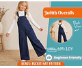 Overalls Sewing Pattern for Kids, Jumpsuit Pattern, Kids Pattern, Dungarees Pattern, Beginner Pattern, Sewing Pattern Toddlers, Baby Pattern