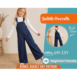 Overalls Sewing Pattern for Kids, Jumpsuit Pattern, Kids Pattern, Dungarees Pattern, Beginner Pattern, Sewing Pattern Toddlers, Baby Pattern