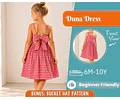 Dress Sewing Pattern for Kids, Dress Pattern, Kids Pattern, Summer Dress Pattern, Beginner Pattern, Sewing Pattern Toddlers, Baby Pattern