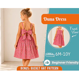 Dress Sewing Pattern for Kids, Dress Pattern, Kids Pattern, Summer Dress Pattern, Beginner Pattern, Sewing Pattern Toddlers, Baby Pattern