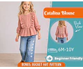 Girl Blouse Pattern, Sewing Pattern for Kids, Kids Pattern, Toddler Blouse Pattern, Beginner Pattern, Sewing Pattern Toddlers, Top Pattern