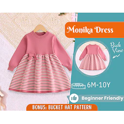Dress Sewing Pattern for Kids, Dress Pattern, Kids Pattern, Easy PDF Pattern, Beginner Pattern, Sewing Pattern Toddlers, Baby Pattern