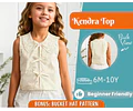 Top Sewing Pattern for Kids, Top Pattern, Kids Pattern, Girl Pattern, Beginner Pattern, Sewing Pattern Toddlers, PDF Pattern