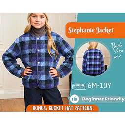 Jacket Sewing Pattern for Kids, Jacket Pattern, Kids Pattern, PDF Pattern, Beginner Pattern, Sewing Pattern Toddlers, Jacket Kids Pattern