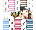 Kit Imprimible Pack Fondos Clipart - Gravity Falls