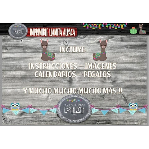 Kit Imprimible Candy Bar Llama Llamita Alpaca Cactus Full