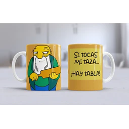 Plantillas Sublimación Tazas - Los Simpsons / 40 Diseños