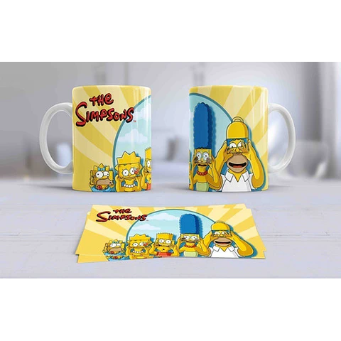 Plantillas Sublimación Tazas - Los Simpsons / 40 Diseños