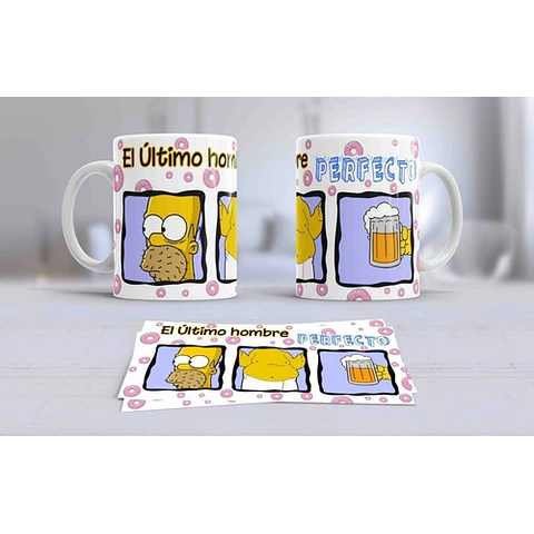 Plantillas Sublimación Tazas - Los Simpsons / 40 Diseños
