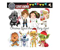 Pack Imagenes Personajes Del Espacio En Navidad + Regalo A1