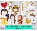 La Bella Y La Bestia Photo Booth Props