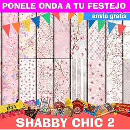 Kit Imprimible Pack De Fondos Shabby Chic Mod 2