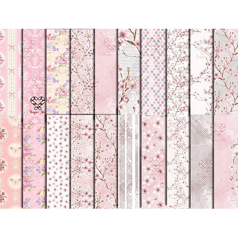Kit Imprimible Pack De Fondos Shabby Chic Mod 2