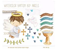 Kit Imprimible  Bautismo 9 - 30 Imágenes Png