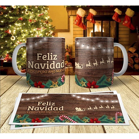 17 Plantillas Tazas Navidad