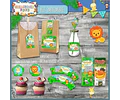 Kit Imprimible Candy Bar Animales De La Selva Mas Completo