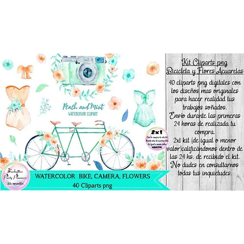 Cliparts Imagenes Png Bicicleta Aguamarino Acuarela 