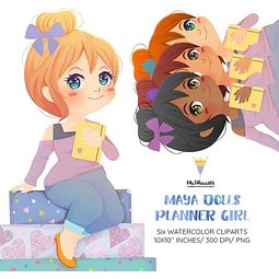 Cliparts Imagenes Png Niñas Planner Girls M30