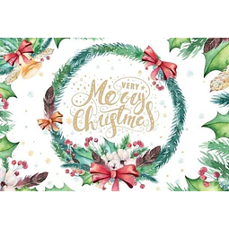 Cliparts Png Frames Flores Navidad Acuarela Watercolor Pa57