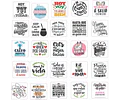100 Plantillas Digitales Frases Vinilo Sublimacion Tazas