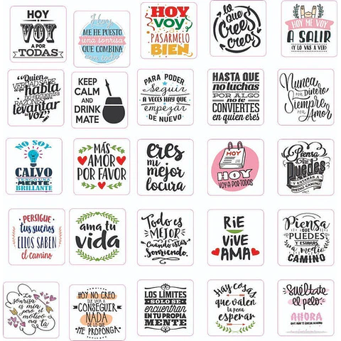 100 Plantillas Digitales Frases Vinilo Sublimacion Tazas
