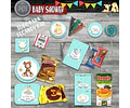 Kit Baby Shower Animalitos Bosque Encantado Romantico Nene