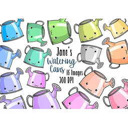 Cliparts Imagenes Png Regaderas De Colores Pasteles Jk79