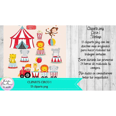 Cliparts Png Circo 1 - Kit Imprimible