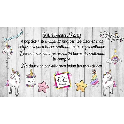 Papeles Fondos Y Cliparts Caballo Unicornio Kit Imprimible