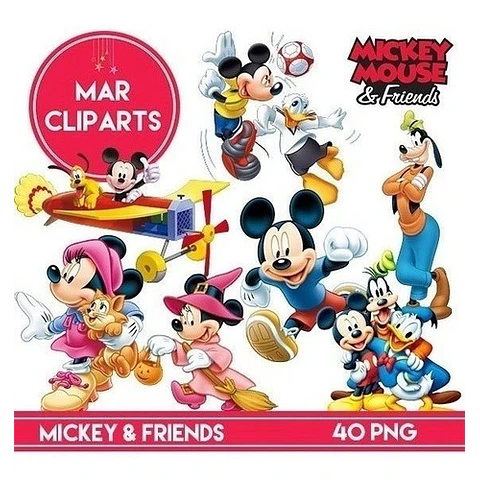 40 Cliparts Imagenes Png Mickey Mouse Y Sus Amigos