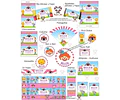 Kit Imprimible Circo Rosa Editable