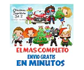 Pack Imagenes Clipart Super Heroes De Navidad S2 + Regalo A1