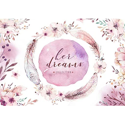 Cliparts Png Flores Plumas Lilas Acuarela Watercolor Pa31