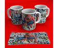 102 Plantillas Sublimación Tazas - Comic Superheroes